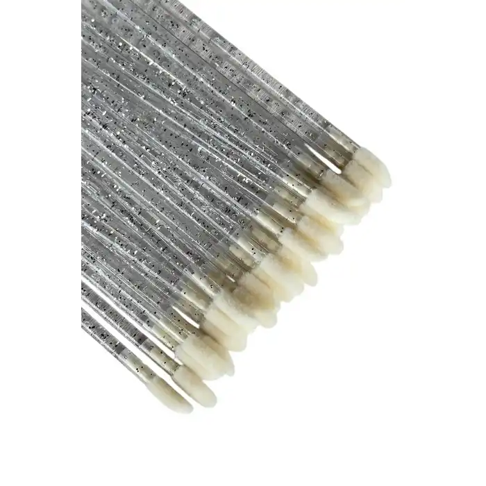 Gümüş Renk Sim Detaylı Ruj Sürme Çubuğu