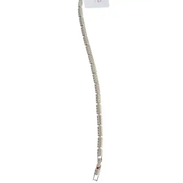 Gümüş Renk Taş Detaylı Xuping VİP Bileklik