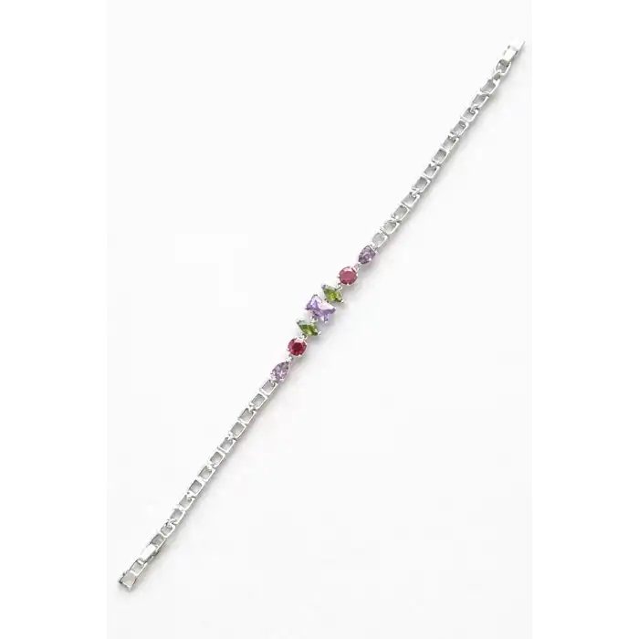 Gümüş Renk Taş Detaylı Xuping VİP Bileklik