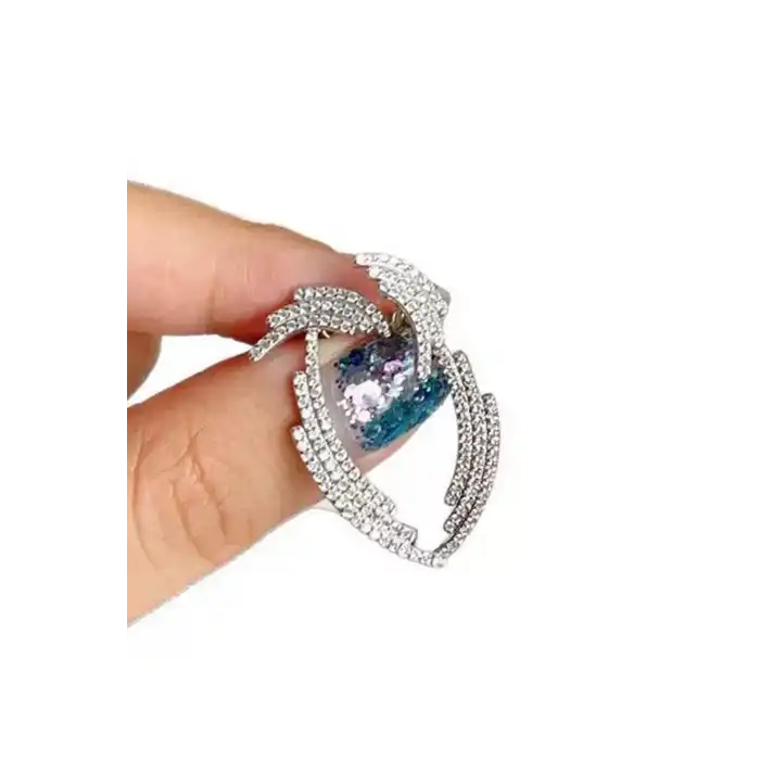 Gümüş Renk Taş Detaylı YSX Küpe