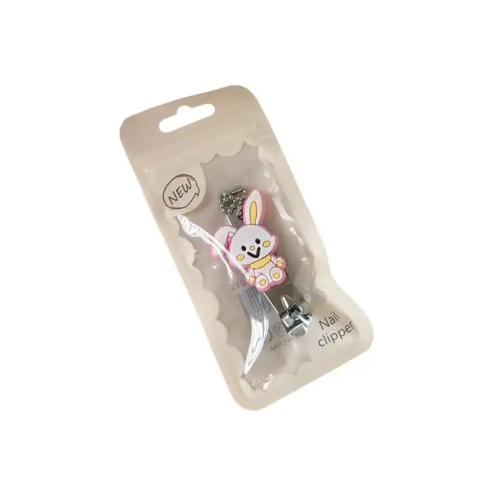Gümüş Renk Tavşan Figürlü Tırnak Makası