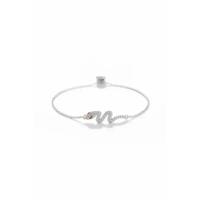 Gümüş Renk Yılan Figürlü Xuping VİP Bileklik