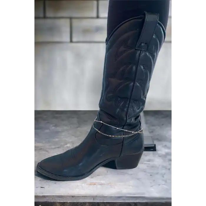 Gümüş Renk Zincirli Ayakkabı/Çizme Halhalı