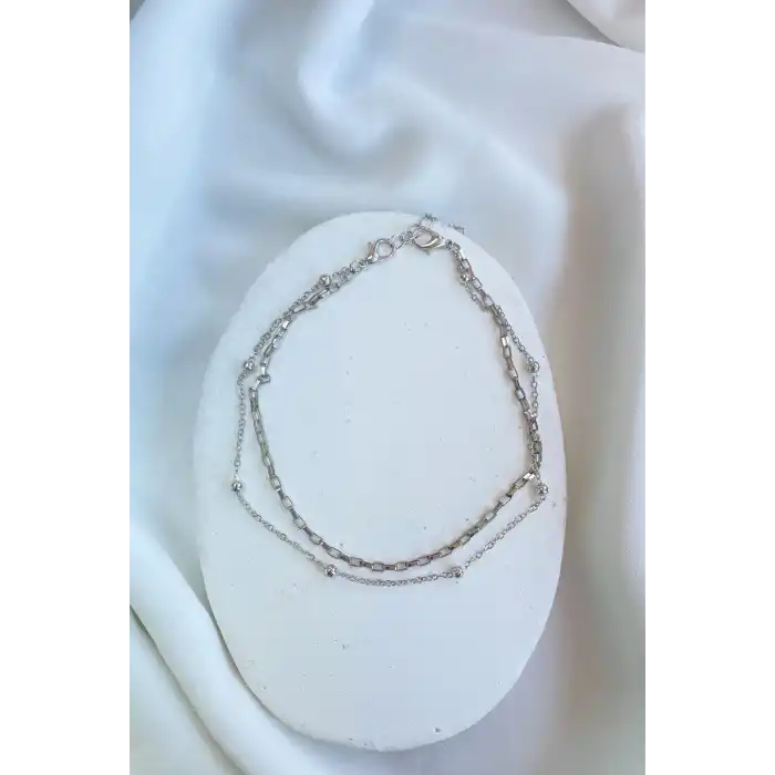 Gümüş Renk Zincirli Ayakkabı/Çizme Halhalı