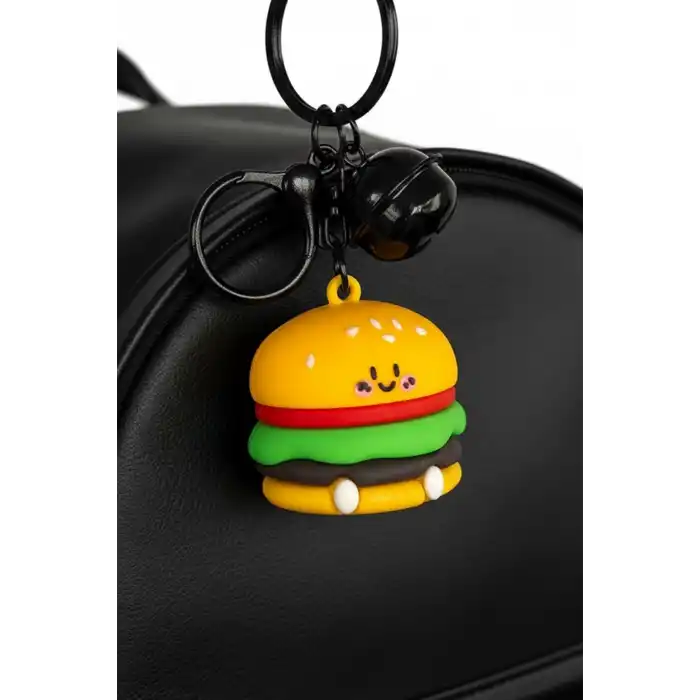 Hamburger Figürlü Anahtarlık