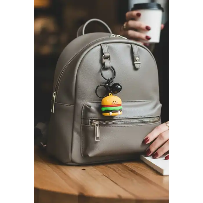 Hamburger Figürlü Anahtarlık