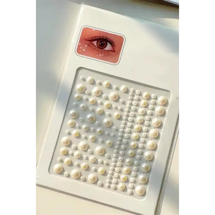 İncili Vücut, Saç Ve Yüz Taşı/ Yapışkanlı İncili Yüz Sticker