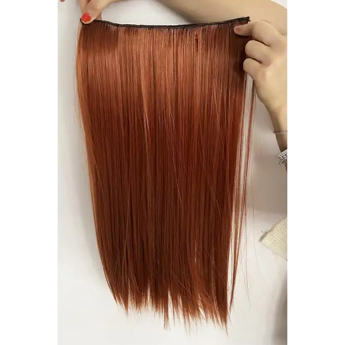 Isıya Dayanıklı Yarım Ay Saç Çıt Çıt / Düz / Bakır / 70Cm / 140Gr (13#)
