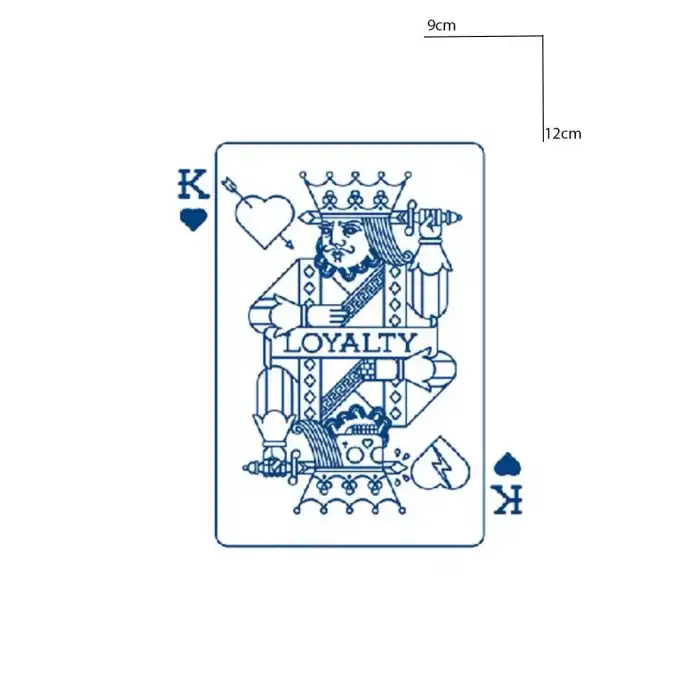 İskambil Kağıdı Figürlü 12 Saat Sonra Kararan Geçici Mini Dövme Tattoo