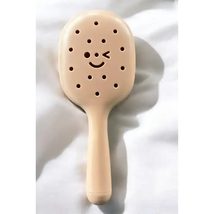 Kahve Renk Charm Takılabilen Saç Tarama Fırçası/ Tarak