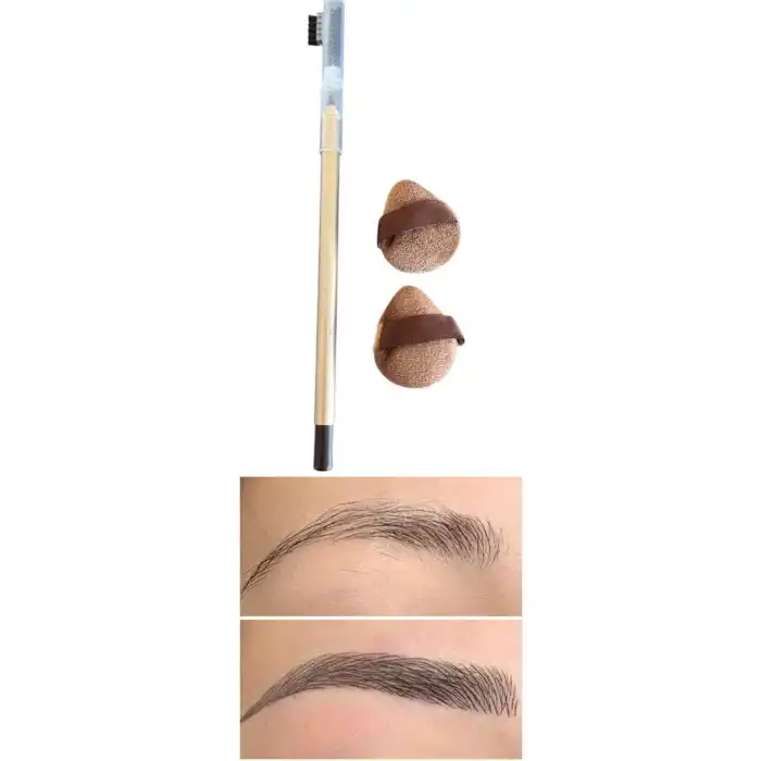 Kahverengi Göz kalemi Mini 2li Sünger Set