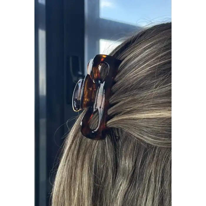 Kahverengi Leopar Desenli Mandal Toka