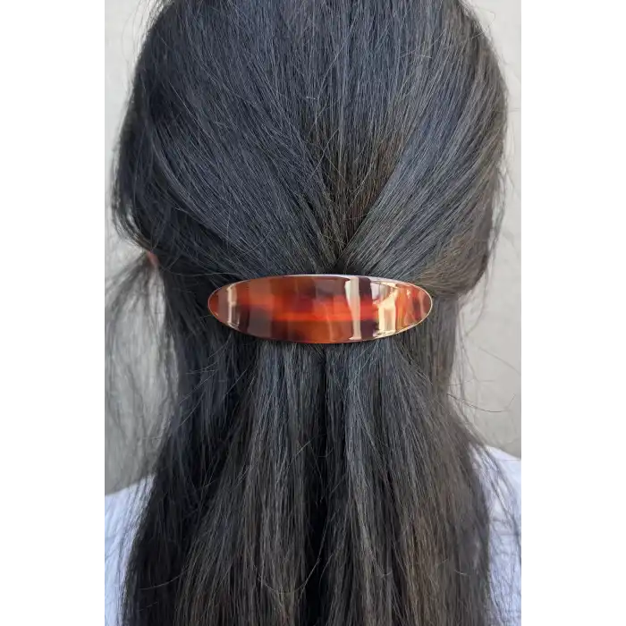 Kahverengi Leopar Desenli Otomat Toka