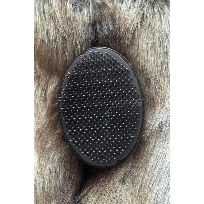 Kahverengi Taşınabilir Saç Tarama Fırçası/ Tarak