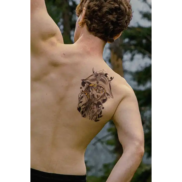 Kaptan Kedi Geçici Dövme Tattoo