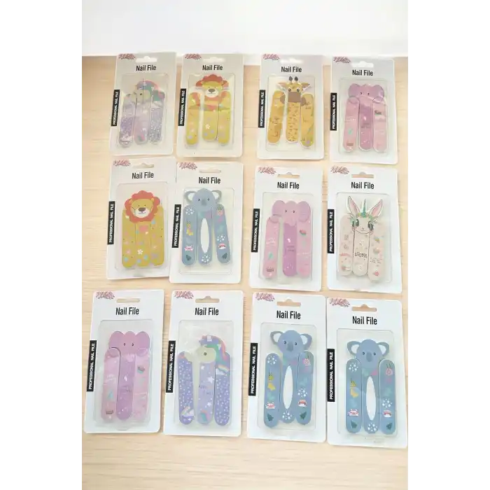 Karışık Renk 12li Hayvan Figürlü Törpü Set