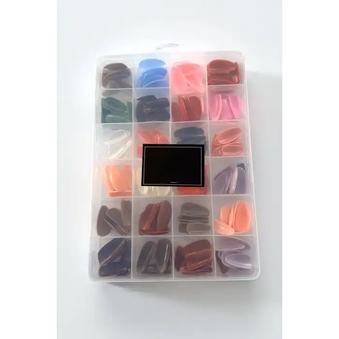 Karışık Renk 288 Adet Takma Tırnak Set