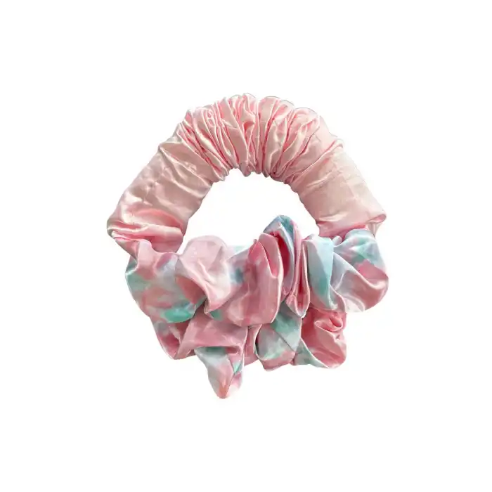 Karışık Renk Isısız Saç Şekillendirici Saç Sosisi Saten Toka