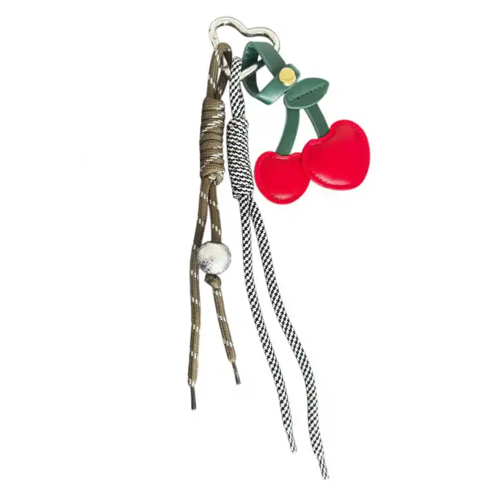 Karışık Renk Kiraz Figürlü Çanta Charm/ Anahtarlık