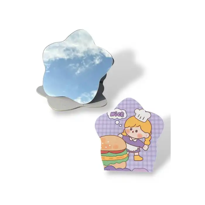 Karışık Renk Nice Yazılı Çocuk Figürlü Masa Aynası