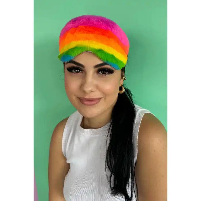 Karışık Renk Peluş Uyku Bandı
