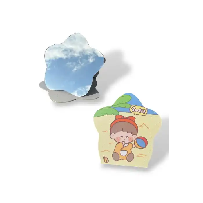 Karışık Renk Sweet Yazılı Çocuk Figürlü Masa Aynası