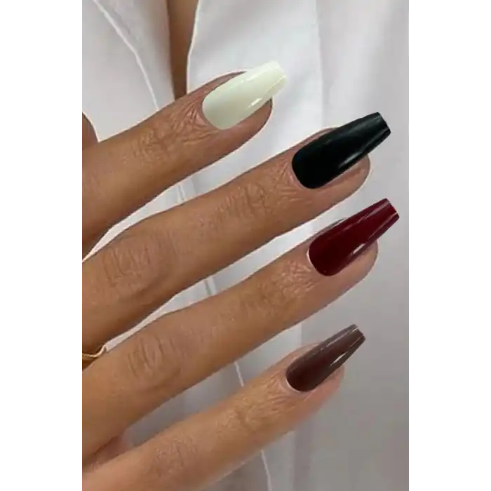 Karışık Renk Takma Tırnak Set