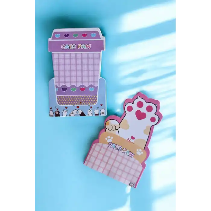 Karışık Renk Ve Figürlü Yapışkanlı Not Kağıdı