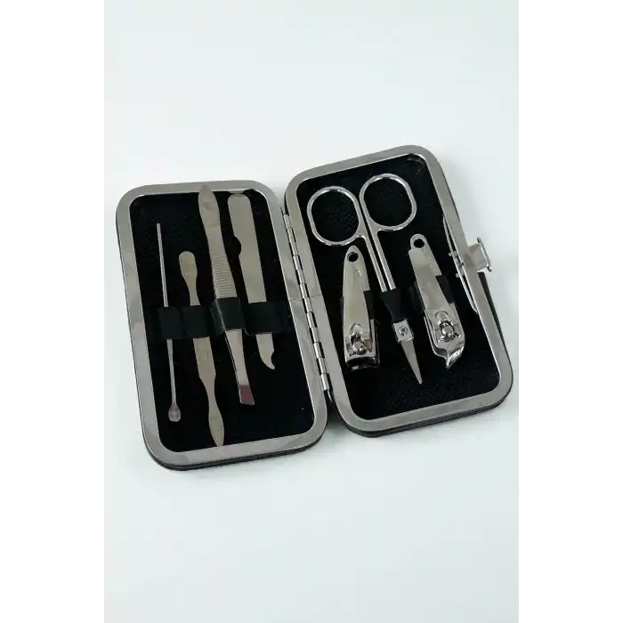 Karışık Renkli 7 Parça Manikür/ Pedikür Kutulu Törpü Set