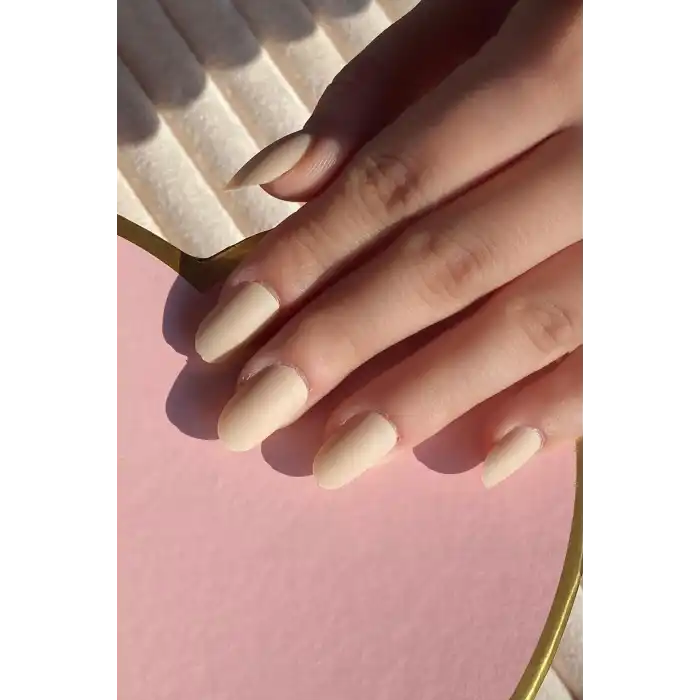 Krem Renk 24lü Takma Tırnak Seti