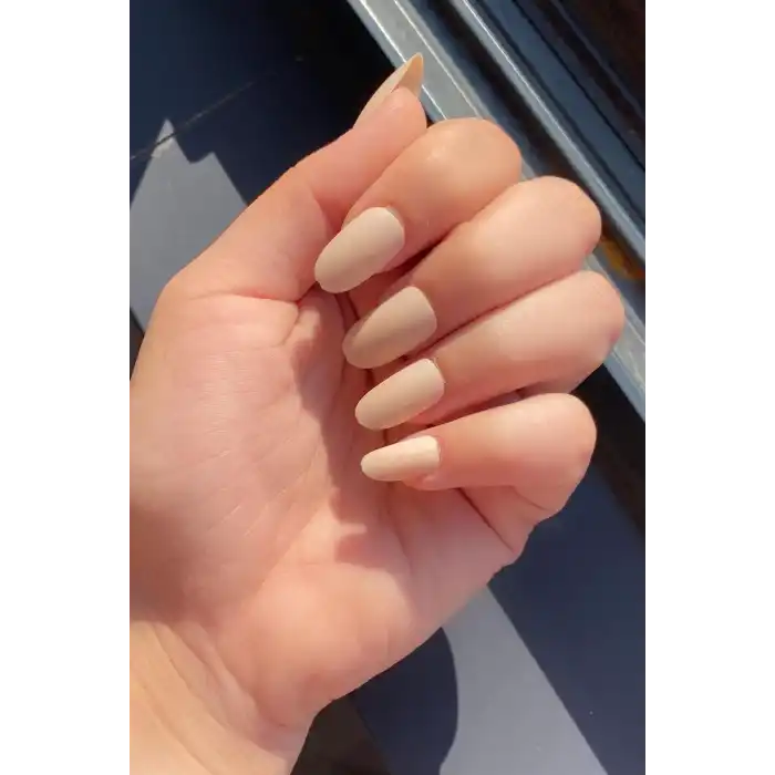 Krem Renk 24lü Takma Tırnak Seti