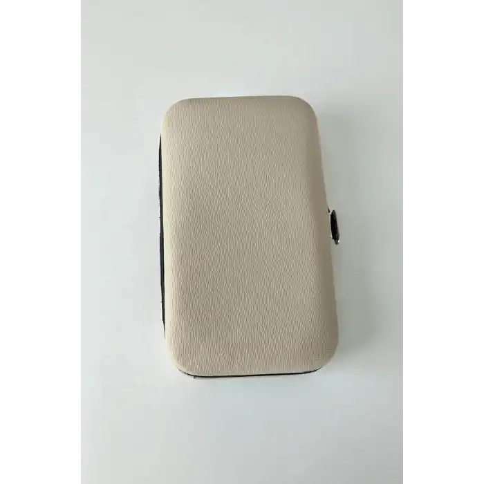 Krem Renk 7 Parça Manikür/ Pedikür Kutulu Törpü Set