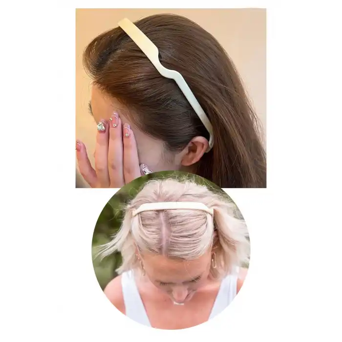 Krem Renk Gözlük Efekti Veren Taç