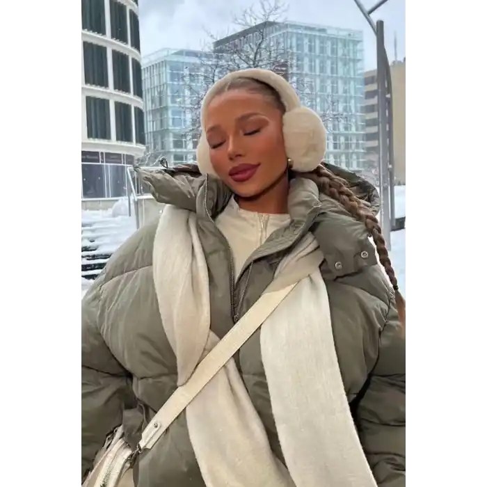 Krem Renk Peluş Kulaklık