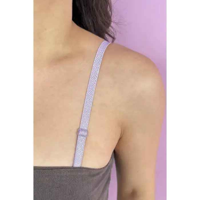 Lila Renk Ayarlanabilir Sütyen Askısı