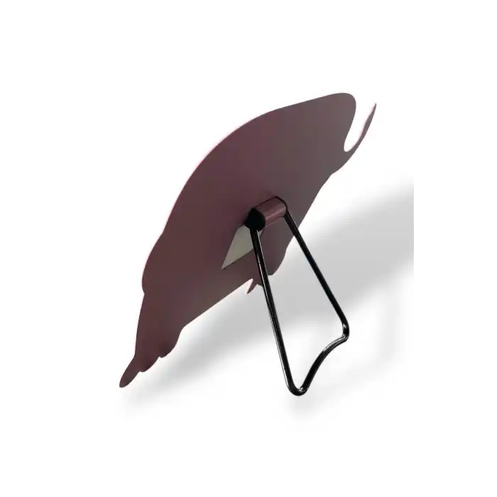 Lila Renk Fil Figürlü Masa Aynası