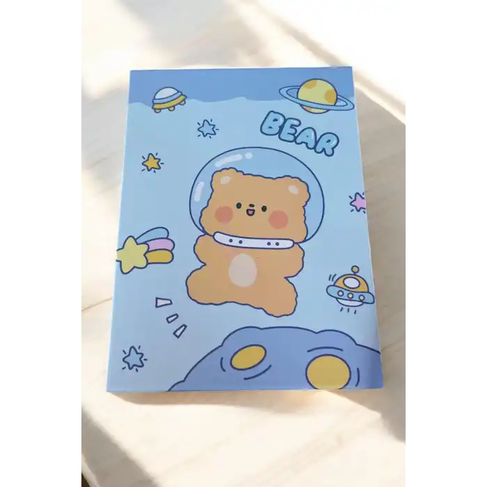 Mavi Renk Ayı Figürlü Masa Aynası