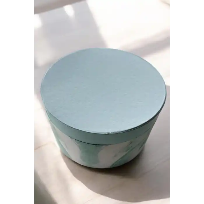 Mavi Renk Ayna Detaylı 2 Bölmeli Takı Organizeri