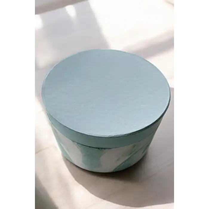 Mavi Renk Ayna Detaylı 2 Bölmeli Takı Organizeri