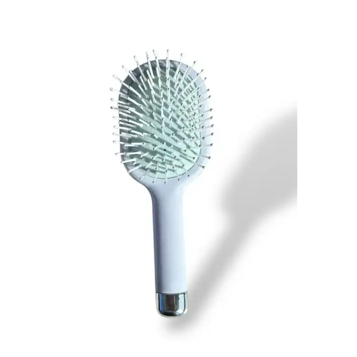 Mavi Renk Çiçek Detaylı Saç Tarama Fırçası/ Tarak