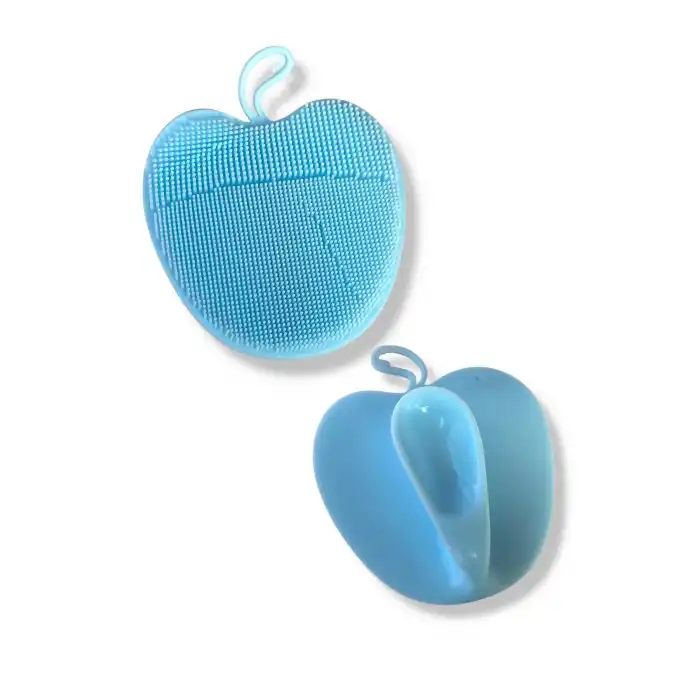 Mavi Renk Elma Figürlü Yüz Yıkama Aparatı