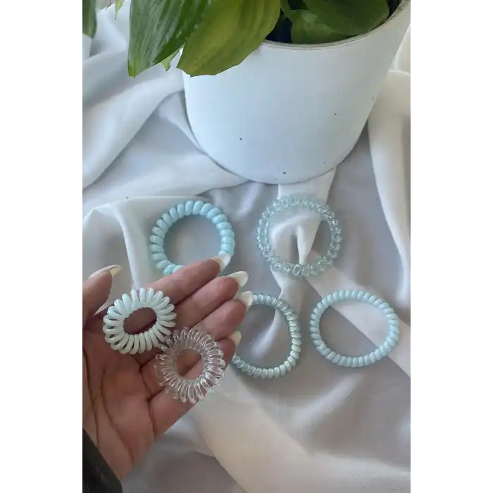 Mavi Renk Helezon Toka Set