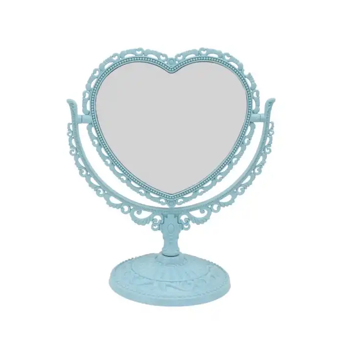 Mavi Renk Kalp Şeklinde Dönebilen Masa Ayanası