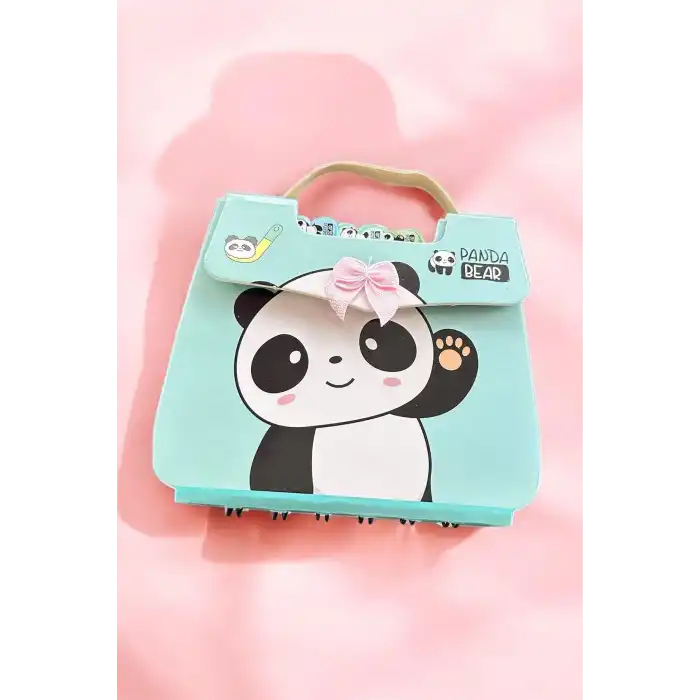 Mavi Renk Panda Figürlü Not Defteri