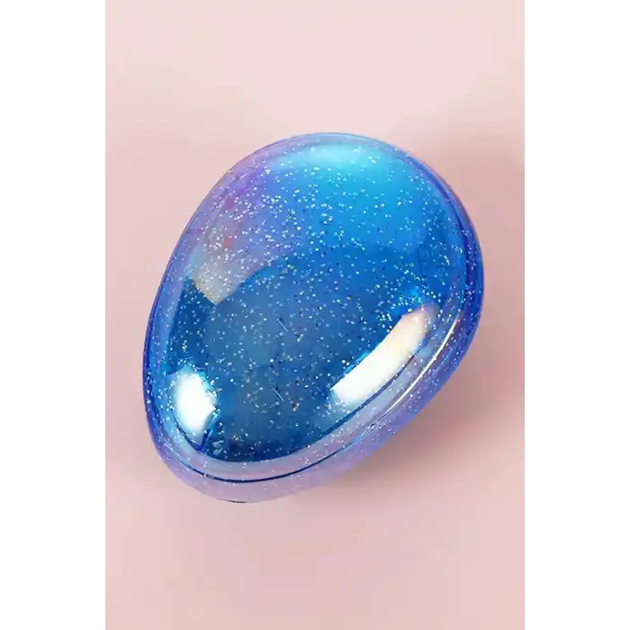 Mavi Renk Sim Detaylı Taşınabilir Saç Tarama Fırçası/ Tarak