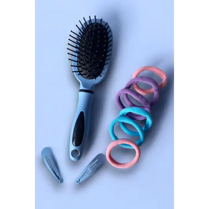 Mavi Renk Tarak Ve Toka Set