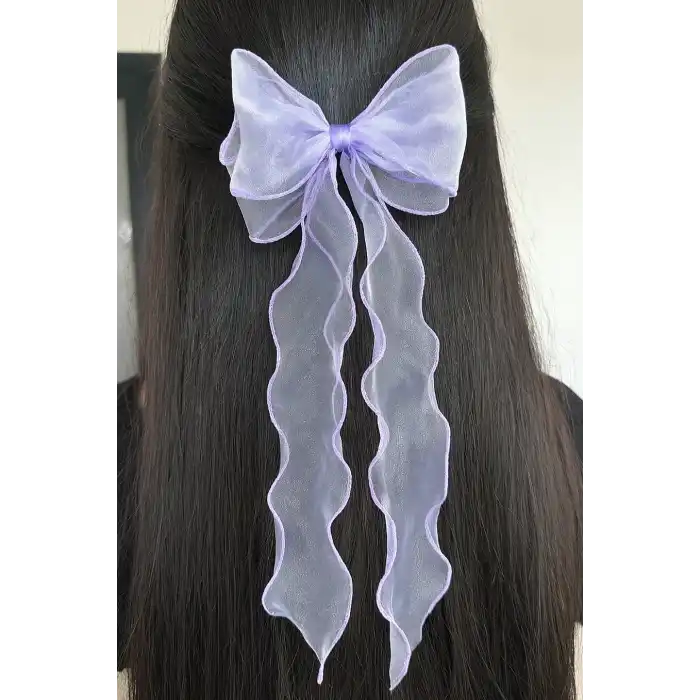 Mor Renk Kurdele Figürlü Otomat Toka