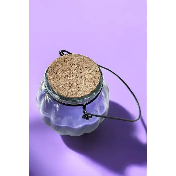 Mor Renk Lavanta Kokulu Mum