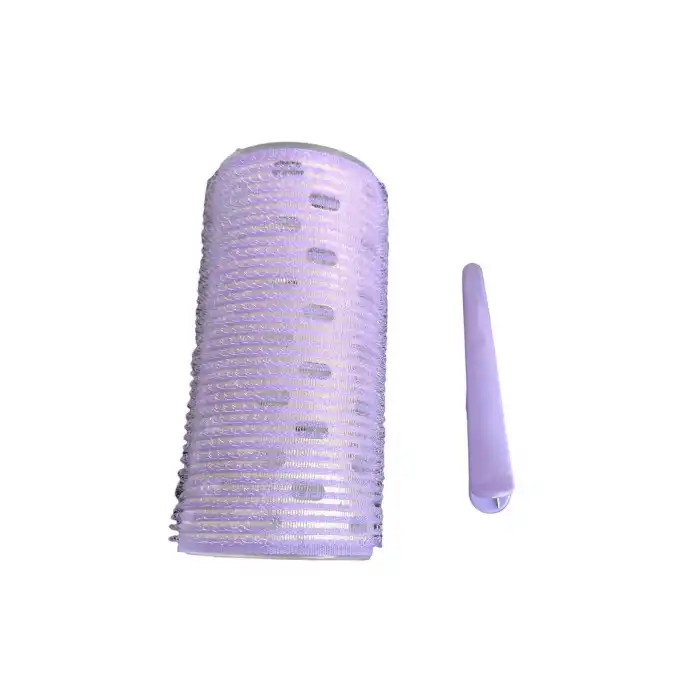 Mor Renk Pens Ve Cırtlı/ Yapışkanlı Saç Bigudisi /Orta Boy