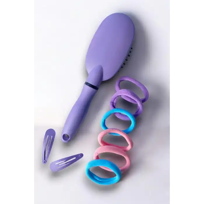 Mor Renk Tarak Ve Toka Set